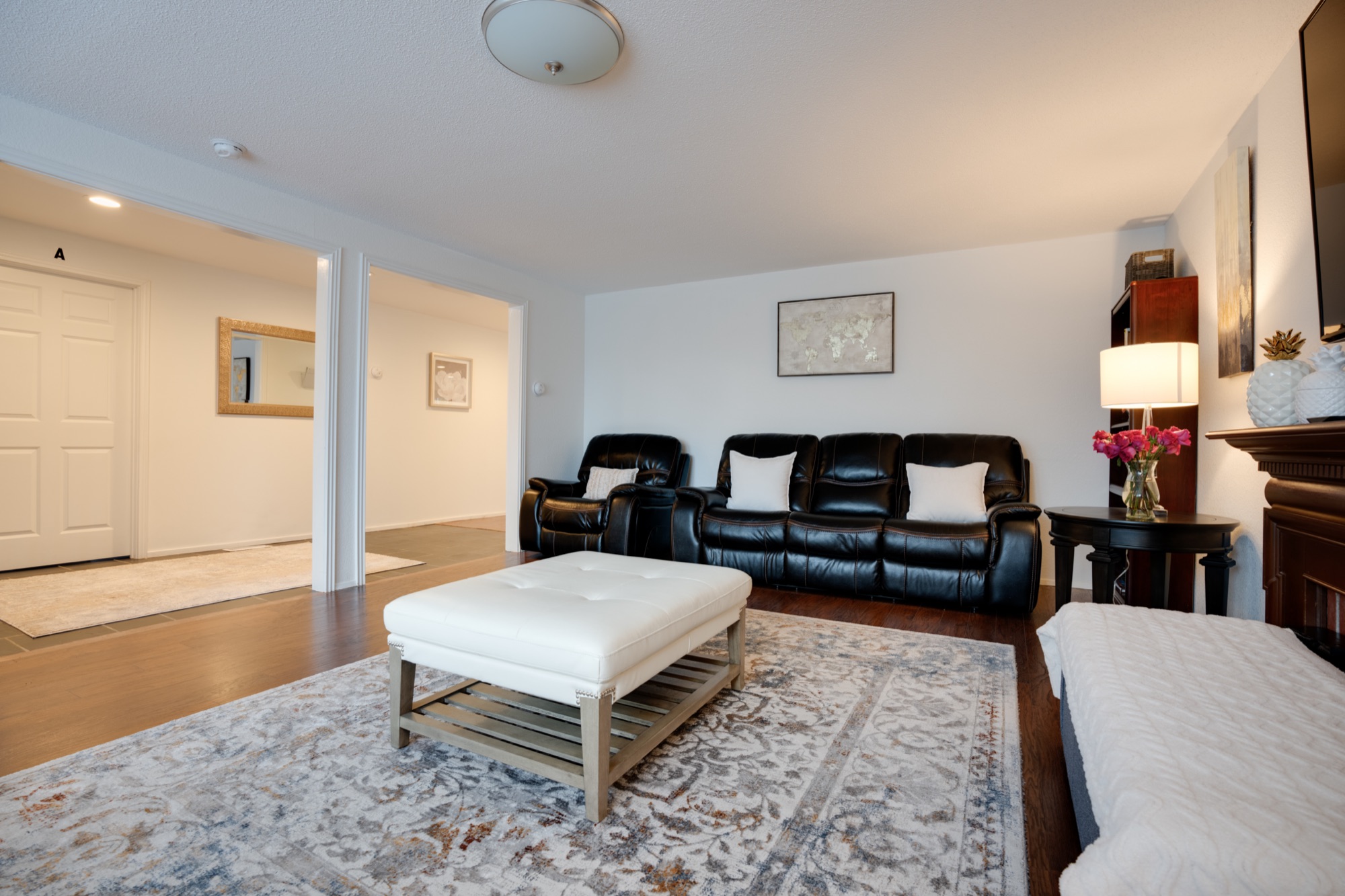 Comfortable living room with seating